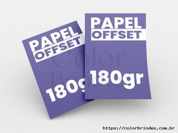 PAPEL OFFSET 180G Tamanho a4