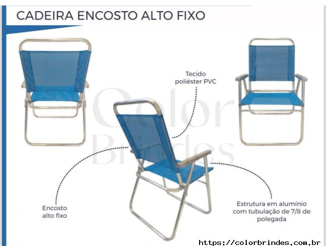 Cadeira Encosto Alto Fixo